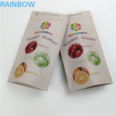 ورق كرافت مخصص 100٪ لأكياس تويد ليف إنديكا / ساتيفا أكياس قابلة للإغلاق