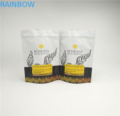 140mic MOPP حقيبة مايلر مجمعة جانبية قابلة لإعادة الاستخدام لحبوب القهوة