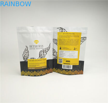 140mic MOPP حقيبة مايلر مجمعة جانبية قابلة لإعادة الاستخدام لحبوب القهوة