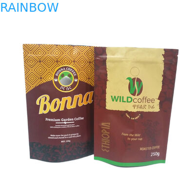 250g 500g 1kg ماتي إنهاء احباط اصطف الوقوف زيبر كيس التغليف لتغليف القهوة