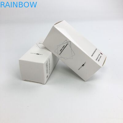 الجملة مخصص الساخن ختم مات فيلم مع 350 جرام كرتون أبيض لمستحضرات التجميل عينة الغذاء رمش ورقة مربع التعبئة والتغليف
