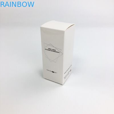 الجملة مخصص الساخن ختم مات فيلم مع 350 جرام كرتون أبيض لمستحضرات التجميل عينة الغذاء رمش ورقة مربع التعبئة والتغليف