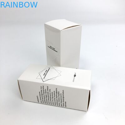 الجملة مخصص الساخن ختم مات فيلم مع 350 جرام كرتون أبيض لمستحضرات التجميل عينة الغذاء رمش ورقة مربع التعبئة والتغليف