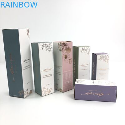 فيلم مات الأشعة فوق البنفسجية المصقول المخصص مع سمك 400 جرام من الورق المقوى الأبيض لمستحضرات التجميل عينة زيت أرغان للتغليف