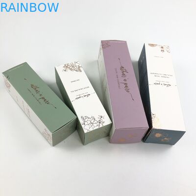 فيلم مات الأشعة فوق البنفسجية المصقول المخصص مع سمك 400 جرام من الورق المقوى الأبيض لمستحضرات التجميل عينة زيت أرغان للتغليف