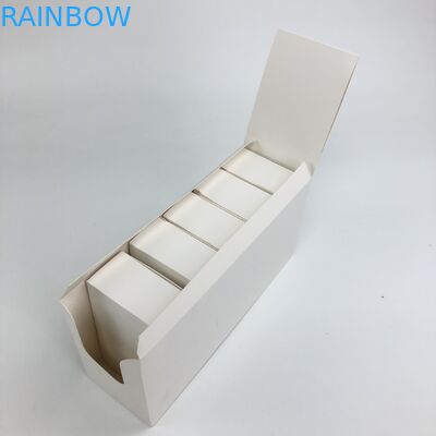 فيلم لامع مخصص لا مطبوع بسمك 350 جرام 400 جرام من الورق المقوى الأبيض لتغليف زجاجات مستحضرات التجميل