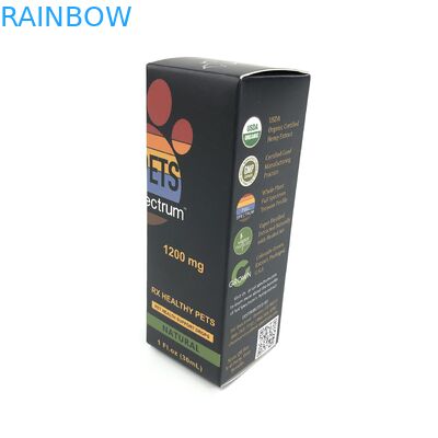 فيلم لامع مخصص بسماكة 400 جرام من الورق المقوى الأبيض للطب زجاجات بخاخ تغليف صندوق ورقي للمجوهرات