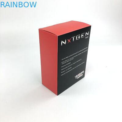 مخصص مات فيلم الأشعة فوق البنفسجية مع 400 جرام سمك الورق المقوى الأبيض لعبة FoodSpary زجاجات ورقة مربع التعبئة والتغليف