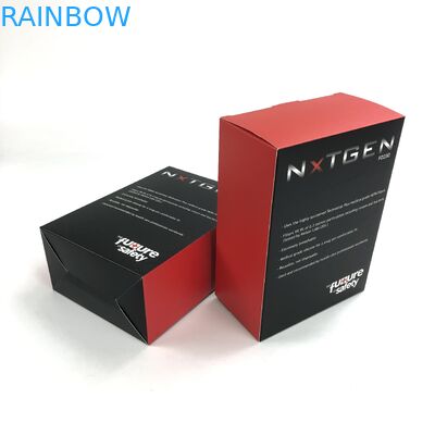 مخصص مات فيلم الأشعة فوق البنفسجية مع 400 جرام سمك الورق المقوى الأبيض لعبة FoodSpary زجاجات ورقة مربع التعبئة والتغليف