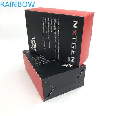 مخصص مات فيلم الأشعة فوق البنفسجية مع 400 جرام سمك الورق المقوى الأبيض لعبة FoodSpary زجاجات ورقة مربع التعبئة والتغليف