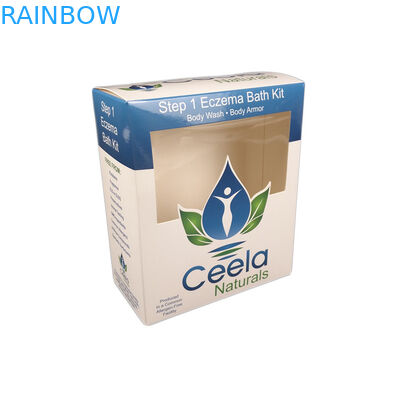 مخصص رخيصة للحصول على عينات مستحضرات التجميل قلادة مجوهرات تغليف كرافت ورقة مربع مع نافذة شفافة مربع ورقة رخيصة