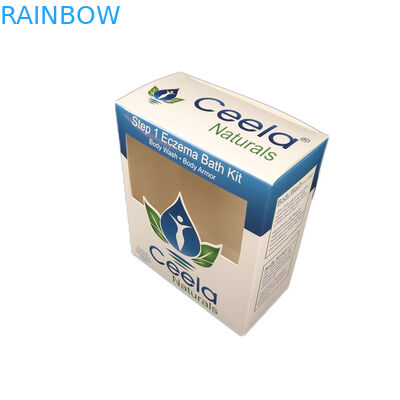 مخصص رخيصة للحصول على عينات مستحضرات التجميل قلادة مجوهرات تغليف كرافت ورقة مربع مع نافذة شفافة مربع ورقة رخيصة