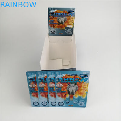 مخصص كبسولة فارغة حبوب منع الحمل ثلاثية الأبعاد بطاقات بلاستيكية نفطة ذكر تعزيز كبسولة التعبئة والتغليف