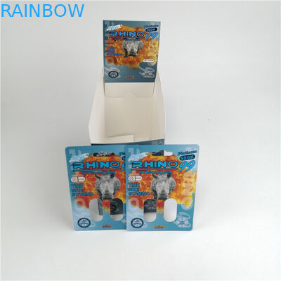 مخصص كبسولة فارغة حبوب منع الحمل ثلاثية الأبعاد بطاقات بلاستيكية نفطة ذكر تعزيز كبسولة التعبئة والتغليف