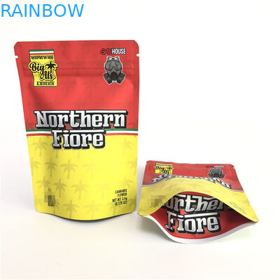 Gummy Mylar PE CMYK 180mic Herbal Stand Up Bag طباعة أوفست