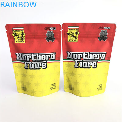 Gummy Mylar PE CMYK 180mic Herbal Stand Up Bag طباعة أوفست