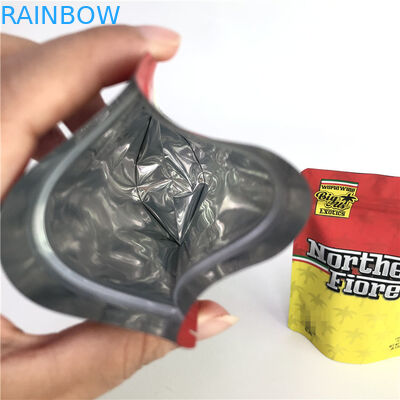 Gummy Mylar PE CMYK 180mic Herbal Stand Up Bag طباعة أوفست