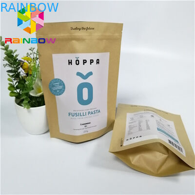 تغليف الورق المطبوع الوقوف في أكياس ziplock مع الحقيبة السفلية للطعام