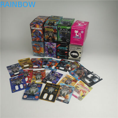 350g سماكة نفطة 3D بطاقات MOPP حبة تعزيز الذكور الكركدن