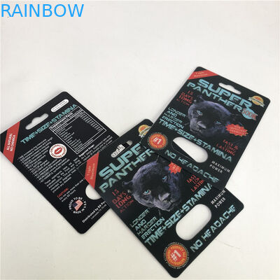 البلاستيك سوبر النمر حبة نفطة 3D عدسي بطاقة CMYK