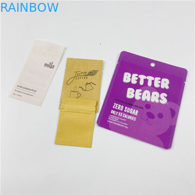 الطباعة الرقمية MOPP Ziplock كيس سماد قابل للسماد حقيبة مسطحة 23x35 سم