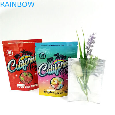 أكياس بلاستيكية للطعام قابلة لإعادة الاستخدام الطباعة الرقمية دوق-باي أكياس سحاب من الألومنيوم مخصصة للرائحة أكياس مايلر لملفات تعريف الارتباط اللثة