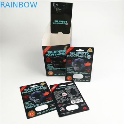 الكركدن 69 بطاقات نفطة ثلاثية الأبعاد 350 جرام السبورة مع صندوق ورقي للعرض