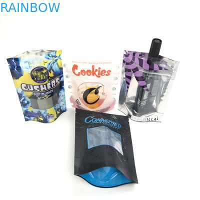 شعار مخصص لبذور دقيق القمح مع زيبر بولسا كيس بلاستيكي الوقوف الحقيبة أكياس نافذة مستحضرات التجميل