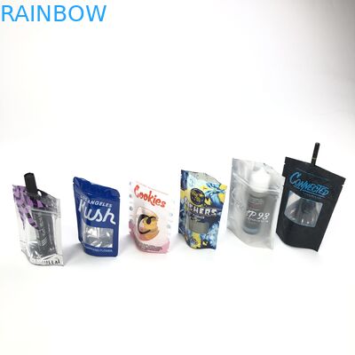 شعار مخصص لبذور دقيق القمح مع زيبر بولسا كيس بلاستيكي الوقوف الحقيبة أكياس نافذة مستحضرات التجميل