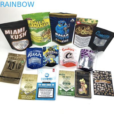 شعار مخصص لبذور دقيق القمح مع زيبر بولسا كيس بلاستيكي الوقوف الحقيبة أكياس نافذة مستحضرات التجميل