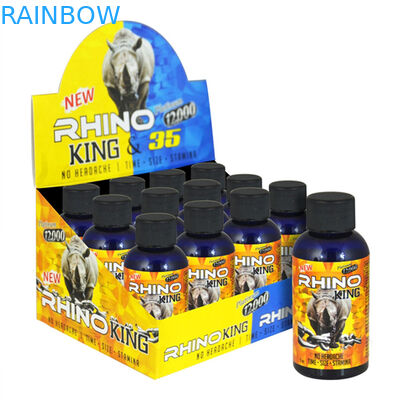 كبسولة تعزيز الذكور CMYK صندوق ورقي لزجاجة وحيد القرن مع حامل