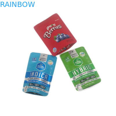 زهور القنب 7g 3.5g أكياس رقائق الألومنيوم القنب