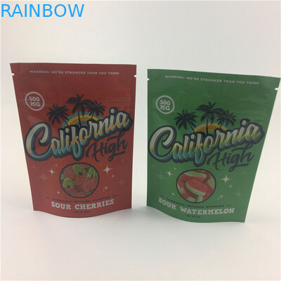 ملفات تعريف الارتباط 3.5g VMPET 100micron Weed Stand Up Pouch For CBD