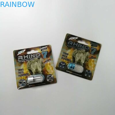 أسود أبيض النمر CMYK 8 * 12cm بطاقات ورقية حبوب الجنس لحبوب منع الحمل