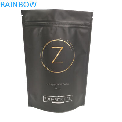 MOPP VMPET SGS Zipper Stand Up Pouch لقماش تنظيف الوجه