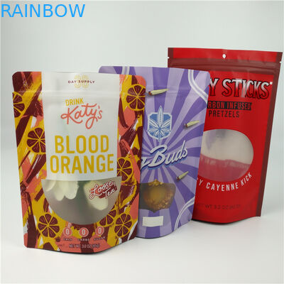 خروج من Ziplock Edibles Mylar Packaging Bag Gravure Printing