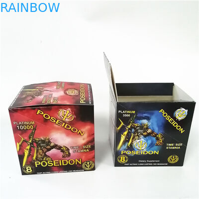 500k بطاقات بلاستيكية ثلاثية الأبعاد للحبوب الجنسية مع عرض 24ct 30ct