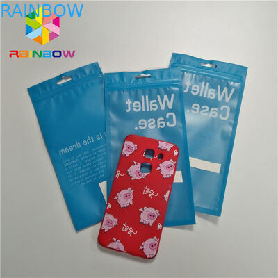 Ziplock Clear Matte 3 Side Seal Flat Pouch لتغطية جراب الهاتف / تعبئة الكابلات