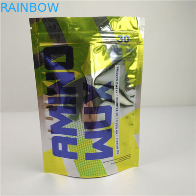 وجبة خفيفة لامعة ملونة بسوستة قفل الحقائب البلاستيكية التعبئة والتغليف رائحة إثبات