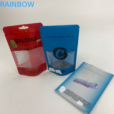 CBD Oil Clear Window Mylar Foil Plastic Packaging Bag Child Proof