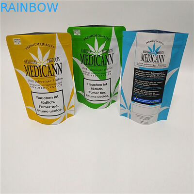 CBD الاعشاب احباط مايلر البلاستيك الوقوف الحقيبة محكم مقاومة للرائحة