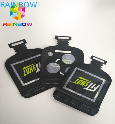 تغليف الحلوى غير النظامية أكياس بلاستيكية مخصصة مع سحاب