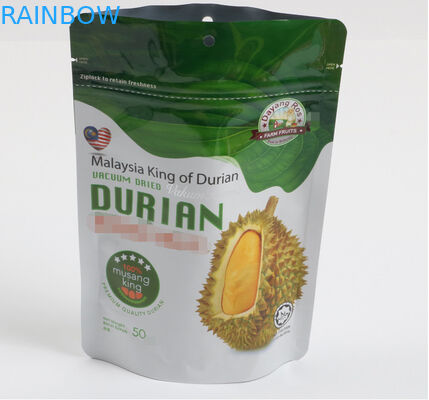 كيس تغليف أغذية قابل للإغلاق 120 Mic Stand Up مع سحاب