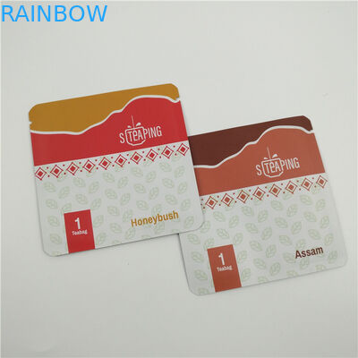 احباط الشاي البلاستيكية القابلة لإعادة التدوير الحقيبة التعبئة والتغليف شعار أسود أخضر مخصص