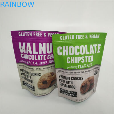 حلوى حلوى مخصص البلاستيك الرقمية المطبوعة الوقوف الحقائب مع أعلى زيبر