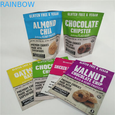 حلوى حلوى مخصص البلاستيك الرقمية المطبوعة الوقوف الحقائب مع أعلى زيبر