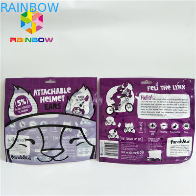 ثلاثة جوانب مختومة تغليف الطباعة المخصصة الصغيرة مع نافذة أمامية واضحة