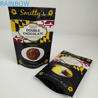 صديقة للبيئة مات رقائق الألومنيوم الوقوف أكياس زيبلوك للأغذية المكسرات