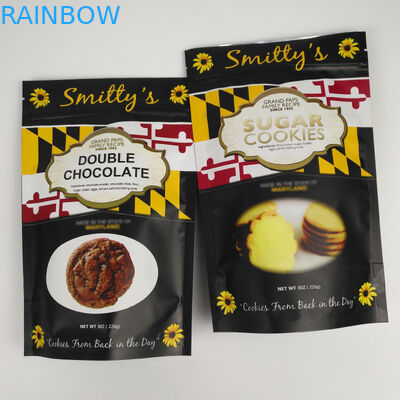 صديقة للبيئة مات رقائق الألومنيوم الوقوف أكياس زيبلوك للأغذية المكسرات