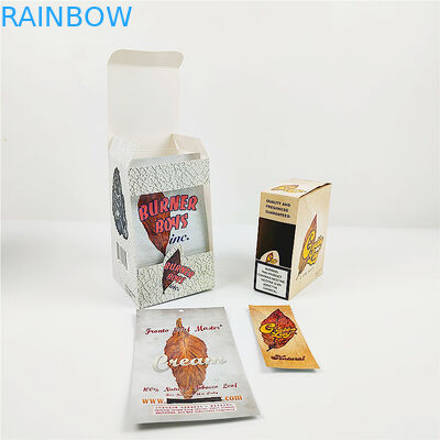 صندوق ورقي مطبوع بشعار مخصص Grabba Leaf Kraft Paper Boxes لـ Grabba Leaf